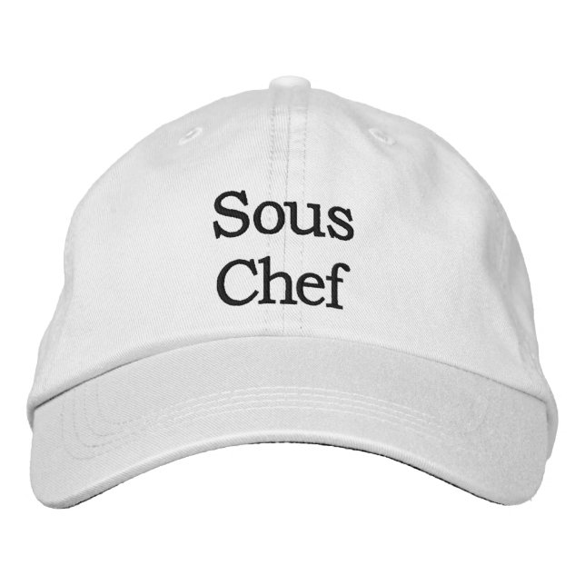 Brodée Sous Chef Casquette brodé (Devant)