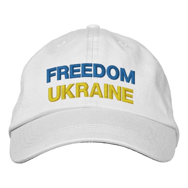 Brodée Soutenez l'Ukraine Casquette brodé Casquette de ba (Devant)