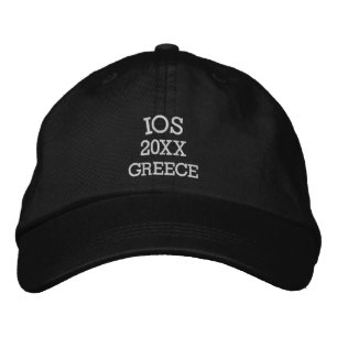 Brodée Souvenir d'Ios Grèce Casquette de baseball brodé