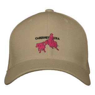Brodée Stitch Cabernet CHA Kaki Casquette Rose