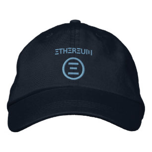 Brodée Symbole Ethereum bleu clair casquette de baseball 