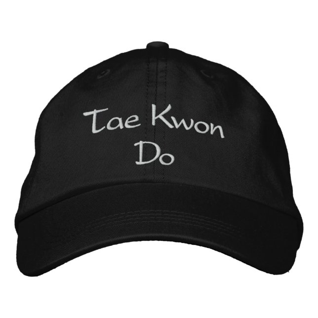 Brodée Tae Kwon Do - Casquette de baseball (Devant)