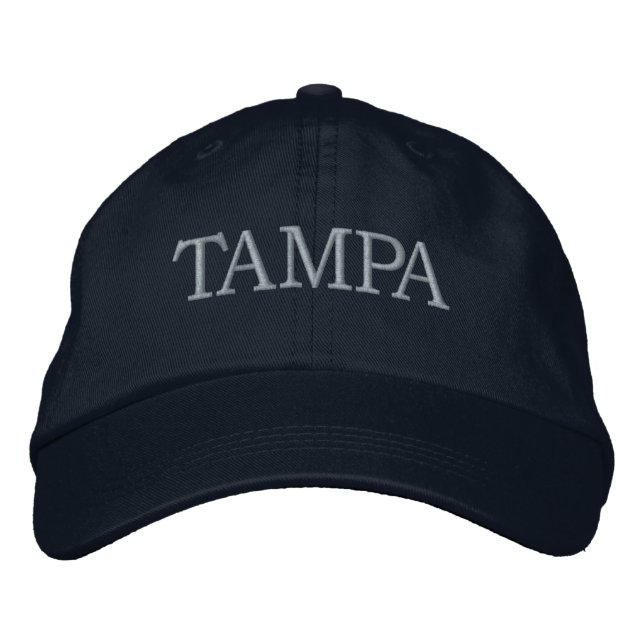 Brodée Tampa Florida Casquette de baseball brodé (Devant)