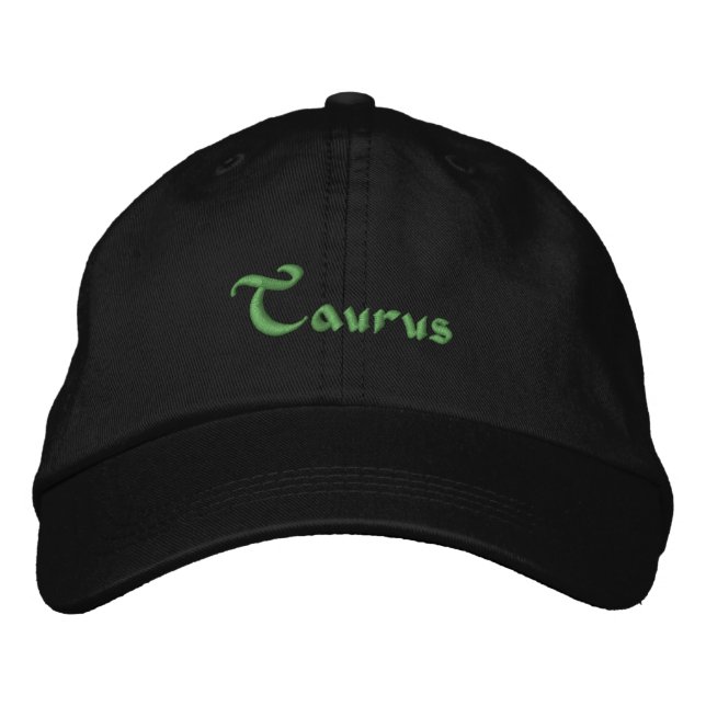 Brodée Taurus Zodiac Brodé Casquette / Casquette (Devant)