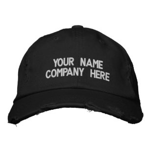 Brodée Texte personnalisé Casquette de baseball brodé