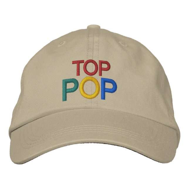 Brodée TOP POP Casquette par SRF (Devant)