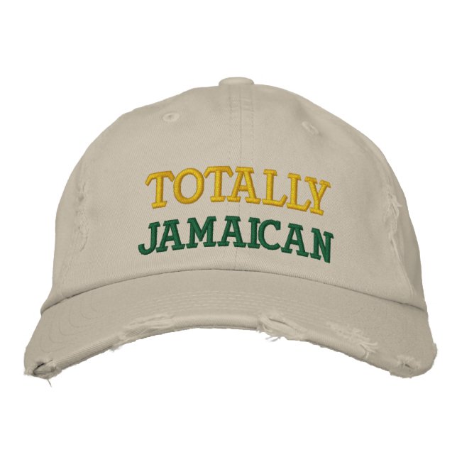 Brodée Totalement Jamaïque Casquette Chino (Devant)