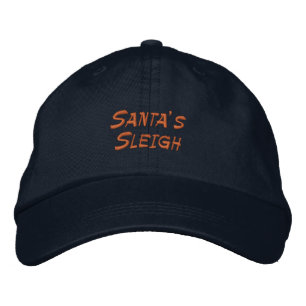 Brodée Traîneau du Père Noël Navy Casquette réglable de v