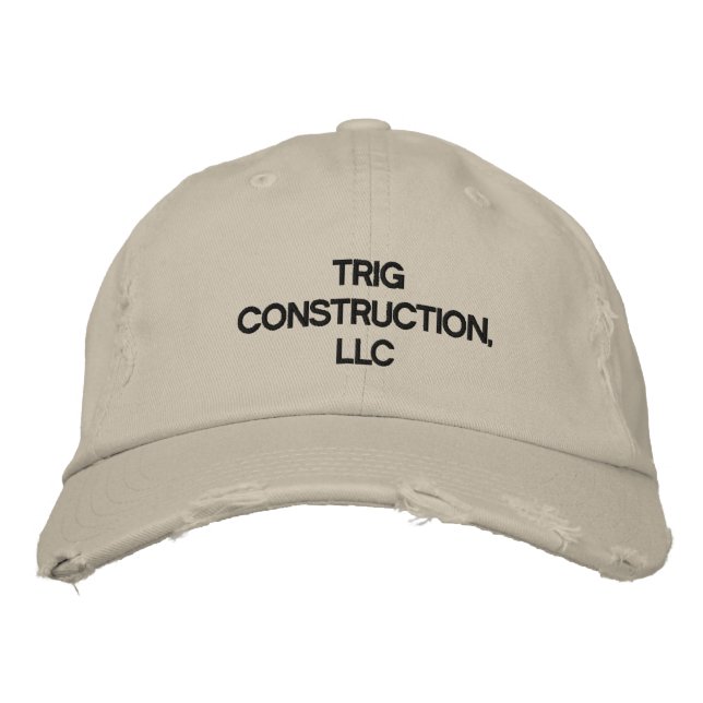 Brodée Trig Construction, LLC Casquette (Devant)
