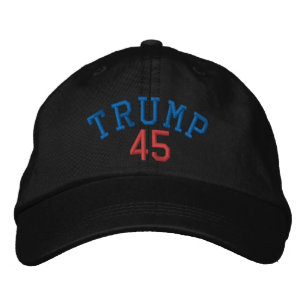 BRODÉE TRUMP 45 CASQUETTE NOIR
