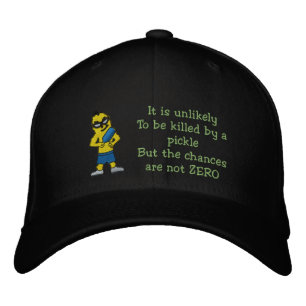Brodée Tué par un cornichon Casquette brodé.