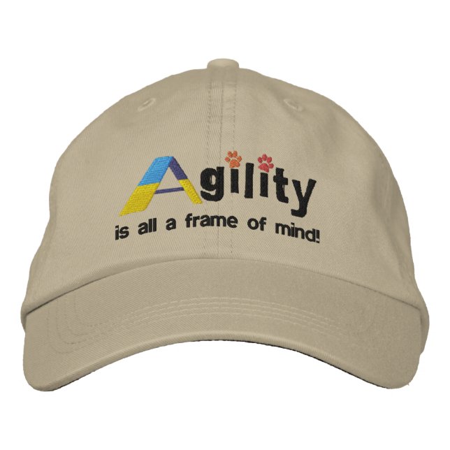 Brodée Un cadre de Casquette brodé d'esprit (Devant)