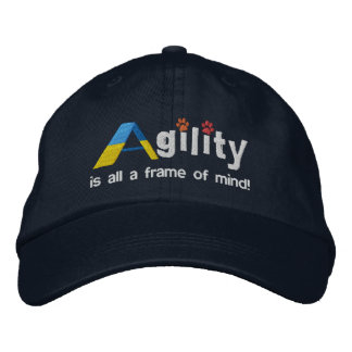 Brodée Un cadre de Casquette brodé d'esprit (foncé)
