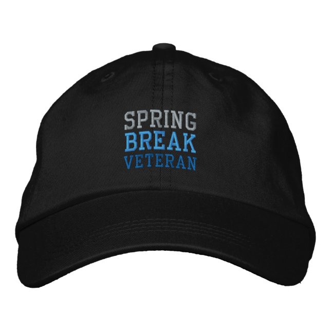 Brodée VÉTÉRAN DE BRISE DE PRINTEMPS B casquette (Devant)