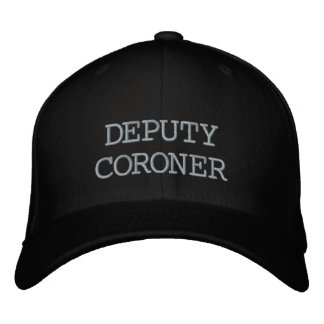 Brodée Vice-coroner Casquette noir