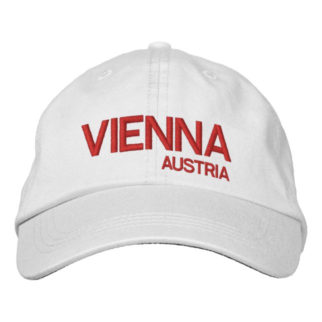 Brodée Vienne, Australie* Casquette de baseball blanc (Devant)