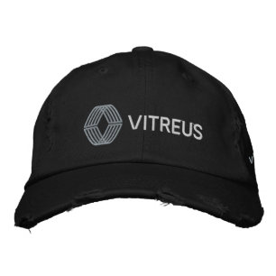 Brodée VITREUS Distants Chino Twill Casquette   NOIR
