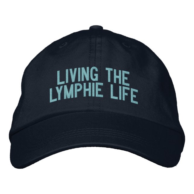 Brodée Vivre le Casquette de base-ball Lymphie Life (Devant)