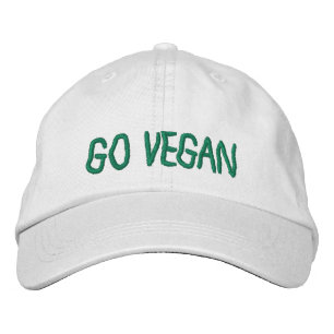 Brodée Vont le végétalien - casquette de baseball