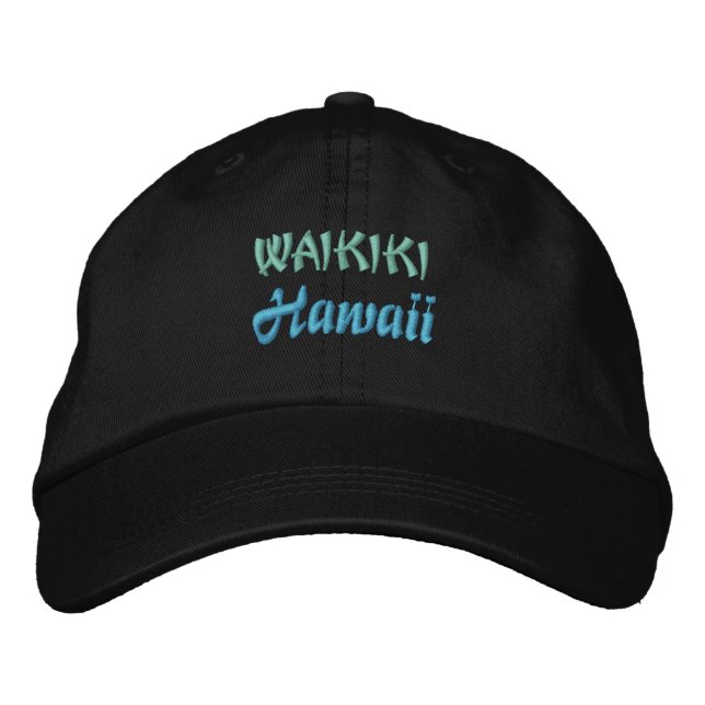 Brodée WAIKIKI BEACH casquette (Devant)