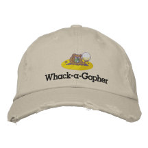 Whack-A-Gopher Brodé Funny Golf Casquette Design