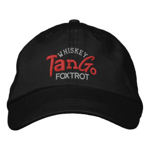 Brodée Whiskey Tango Foxtrot Casquette de broderie