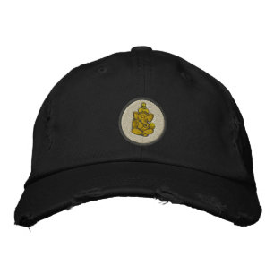Brodée Yoga Ganesh Casquette noir brodé