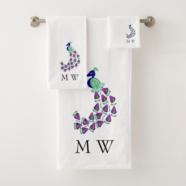 Broderie de paon personnalisée (En situation)