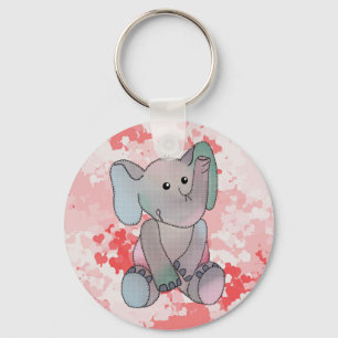 Broderie Éléphant Porte-clés