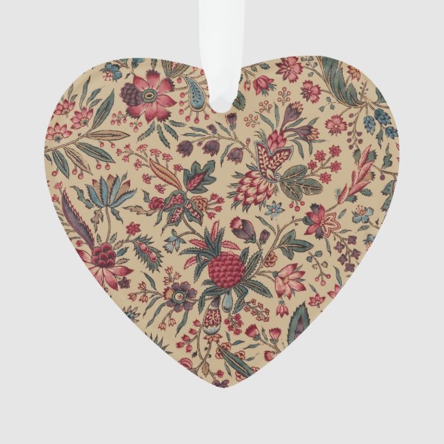 Broderie Florale Ancienne de Décoration d'Ameublem (devant)