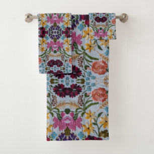 Broderie florale Motif avec de belles fleurs