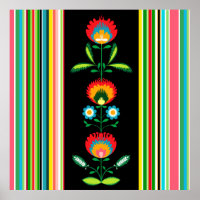 Broderie Florale polonaise, Poster