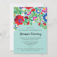 Broderie mexicaine Baby Boy Shower Invitation