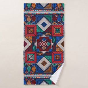 Broderie traditionnelle palestinienne tatreez col