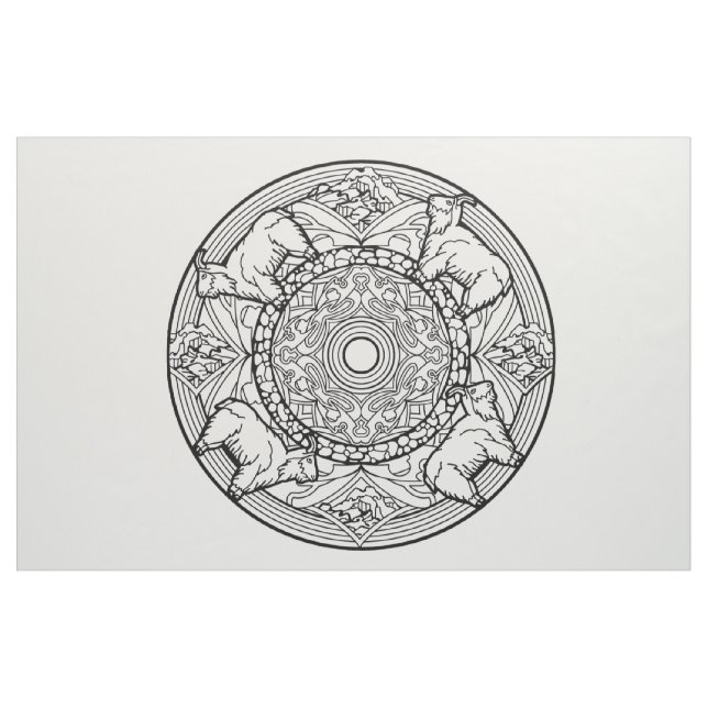 Brodez vos propres chèvres de tissu de mandala (Fat Quarter)