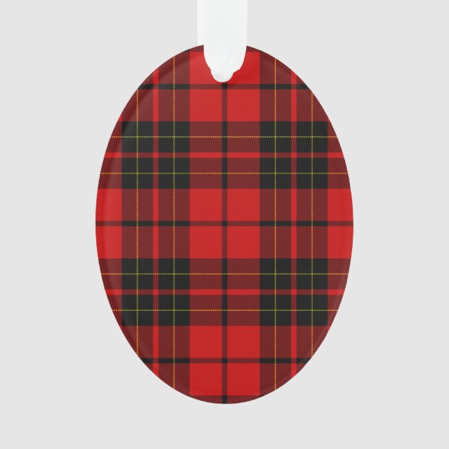 Brodie tartan rouge noir plaid (devant)
