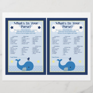 Brody Baleine Baby shower nautique Jeu de bourse