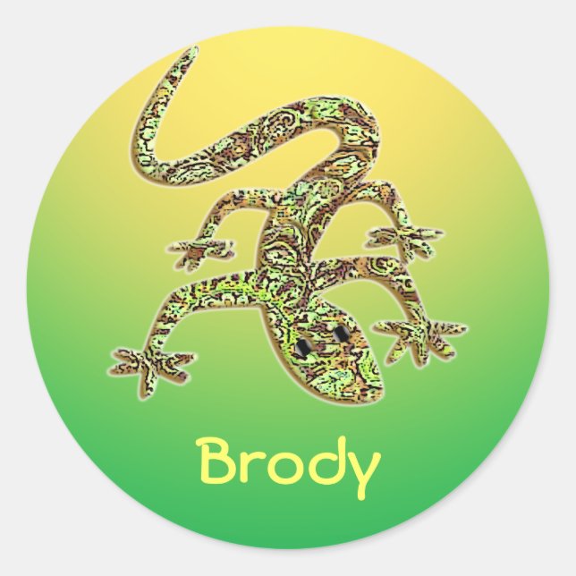 Brody Gecko / Salamander / Lizard Sticker 1 (Devant)