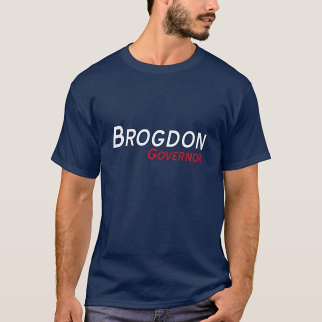 Brogdon excité pour le T-shirt du Gouverneur (Devant)