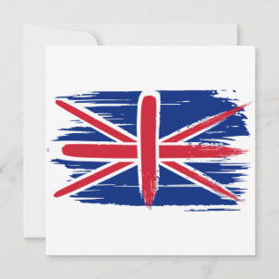 Brohstroke UK Union Jack Carte de voeux plat