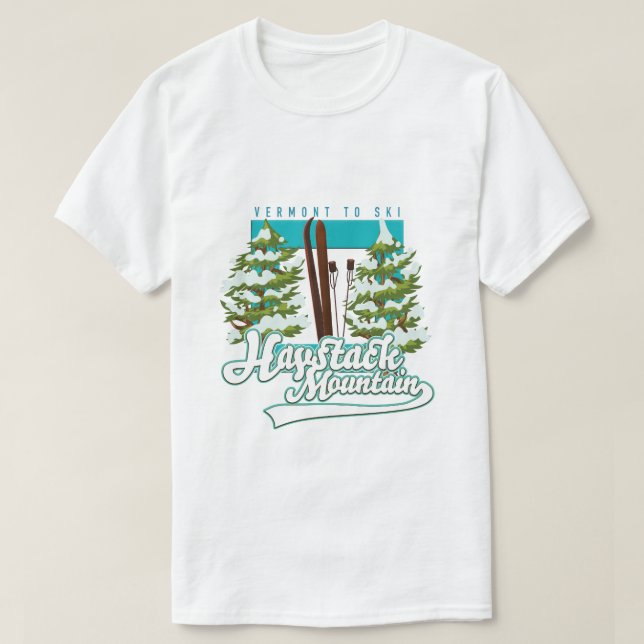 Bromley Mountain Peru Vermont US Ski logo T-Shirt (Design devant)