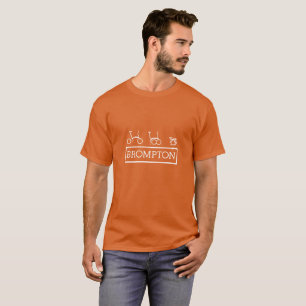 Brompton Folding Bike Basic Orange T-Shirt pour ho