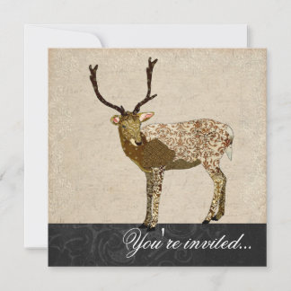 Bronze Buck Invitation noire et blanche