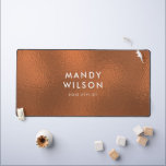 Bronze cuivre brillant élégant FAUX FOIL GRAND<br><div class="desc">Pour des articles de papeterie,  de publicité ou de merchandising supplémentaires zazzle correspondant à cet article,  veuillez nous contacter par l'intermédiaire du designer contact sur la page d'accueil de zazzle. *PAS VRAI FOILE</div>