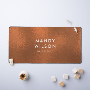 Bronze cuivre brillant élégant FAUX FOIL GRAND