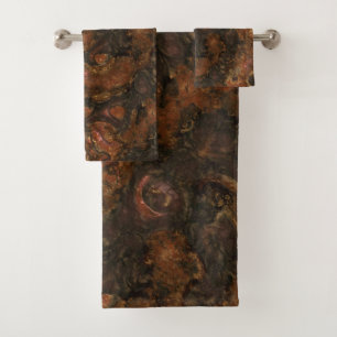 Bronze et Pierre rose Abstrait