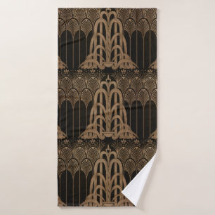 Bronze, noir, Art déco, Art nouveau, floral, moti
