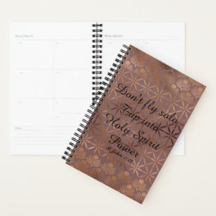 Bronze Or Géométrique Design Business Planner