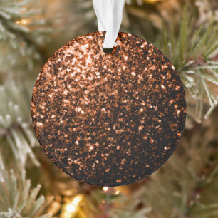Bronze orange brun brun faux parties scintillant e