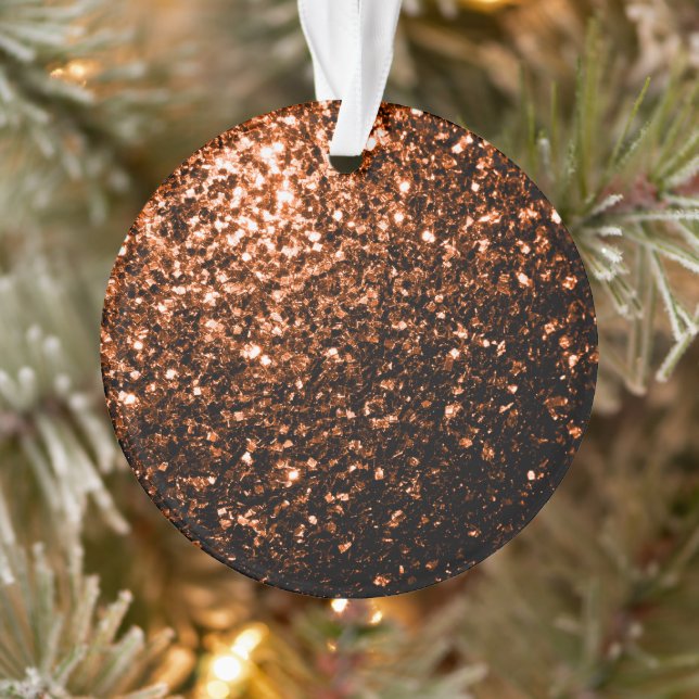 Bronze orange brun brun faux parties scintillant e (Arbre)